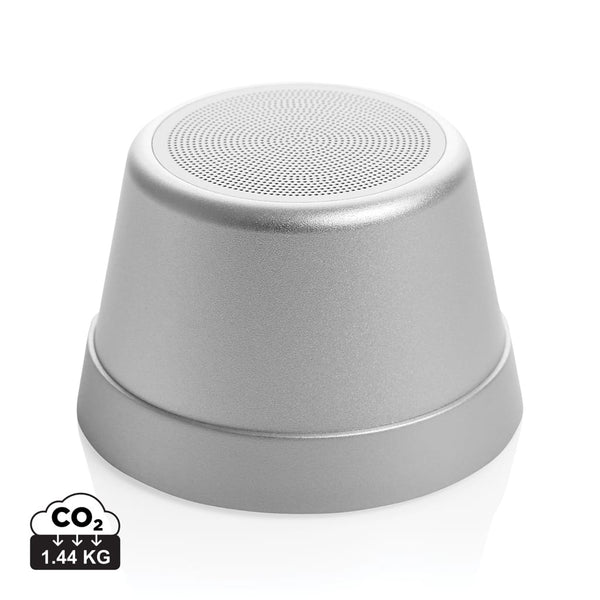 Speaker 5W magnetico Nivio in rAlluminio RCS color argento - personalizzabile con logo