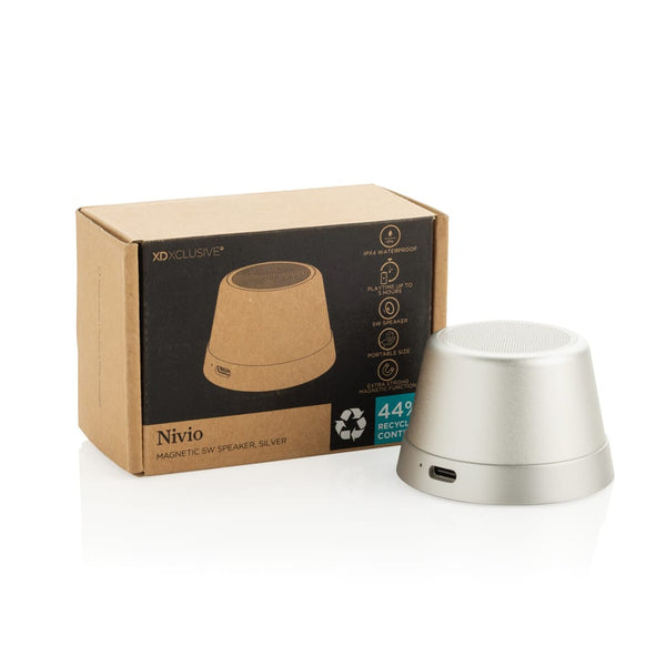 Speaker 5W magnetico Nivio in rAlluminio RCS - personalizzabile con logo