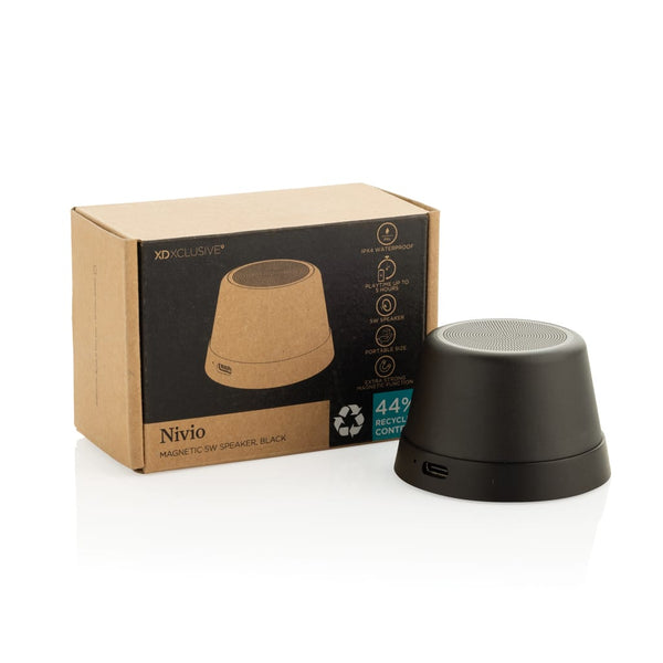 Speaker 5W magnetico Nivio in rAlluminio RCS - personalizzabile con logo