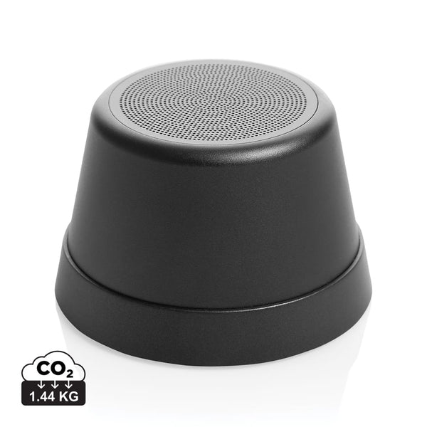 Speaker 5W magnetico Nivio in rAlluminio RCS nero - personalizzabile con logo