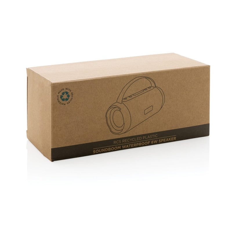 Speaker 6W impermeabile Soundboom in plastica RCS nero - personalizzabile con logo