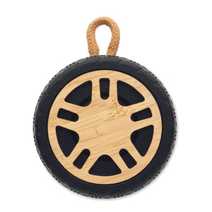 Speaker a forma di pneumatico Legno - personalizzabile con logo