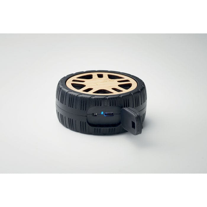 Speaker a forma di pneumatico Legno - personalizzabile con logo