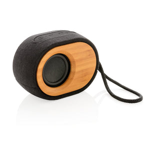 Speaker Bamboo X nero - personalizzabile con logo