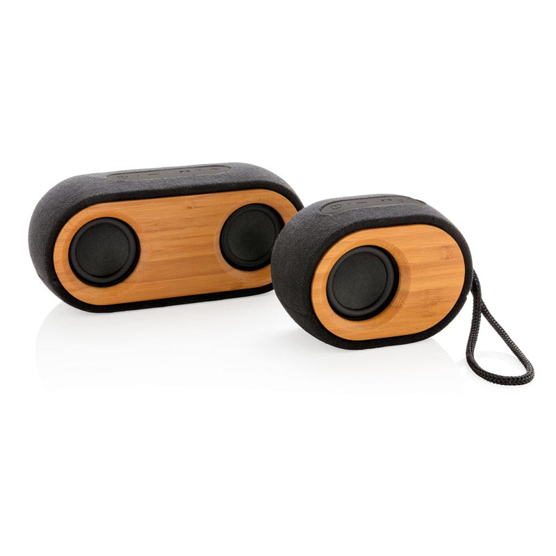 Speaker Bamboo X nero - personalizzabile con logo