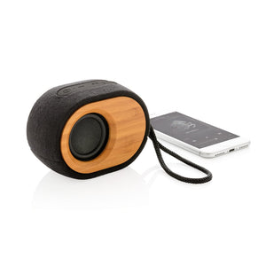 Speaker Bamboo X nero - personalizzabile con logo