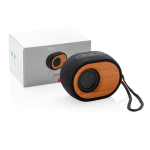 Speaker Bamboo X nero - personalizzabile con logo