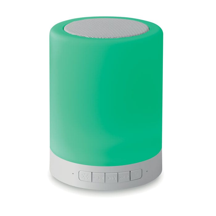 Speaker con luce da tavolo bianco - personalizzabile con logo