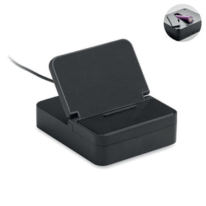 Speaker e caricatore 15W Nero - personalizzabile con logo