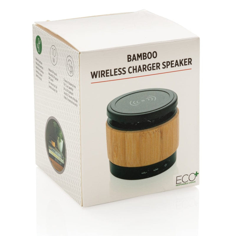 Speaker e caricatore wireless bambù Colore: marrone €28.92 - P329.179