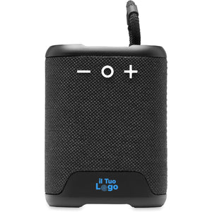 Speaker impermeabile IPX7 Nero - personalizzabile con logo