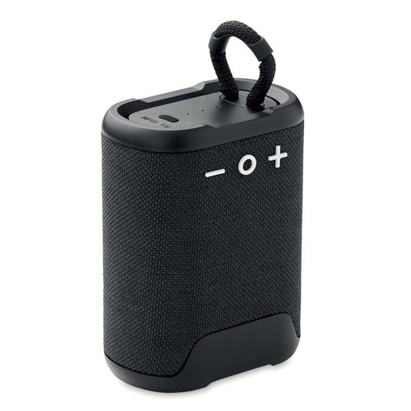 Speaker impermeabile IPX7 Nero - personalizzabile con logo