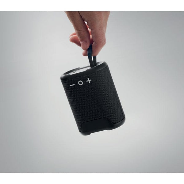 Speaker impermeabile IPX7 Nero - personalizzabile con logo