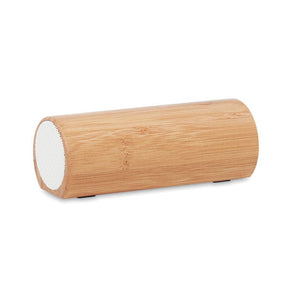 Speaker in bamboo beige - personalizzabile con logo