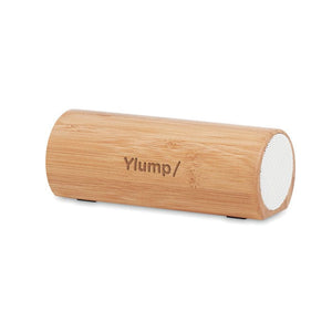 Speaker in bamboo beige - personalizzabile con logo