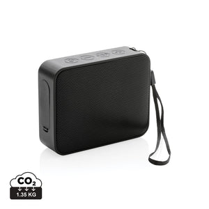 Speaker IPX7 in plastica riciclata RCS Urban Vitamin Vallejo nero - personalizzabile con logo