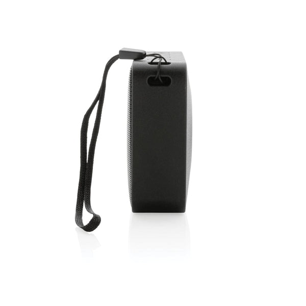Speaker IPX7 in plastica riciclata RCS Urban Vitamin Vallejo nero - personalizzabile con logo