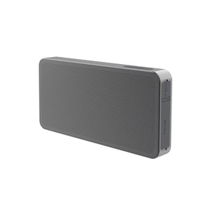 Speaker ultrasottile 10W Aeris con batteria rimovibile RCS grigio - personalizzabile con logo