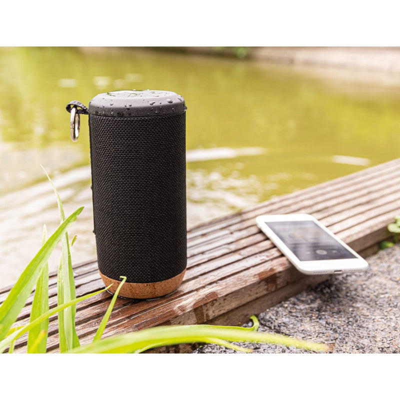 Speaker wireless 10W Baia nero - personalizzabile con logo