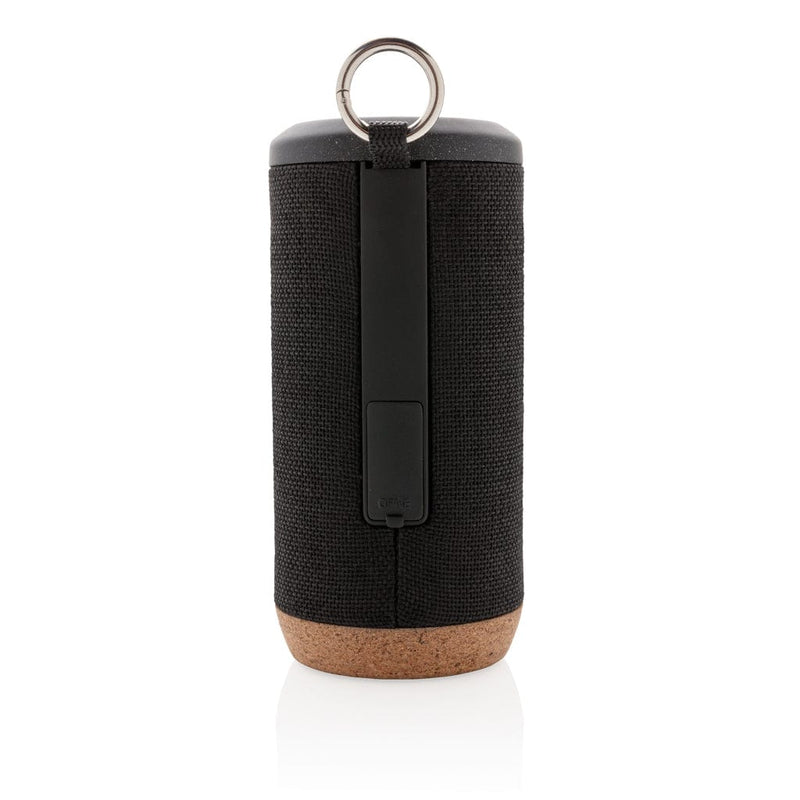 Speaker wireless 10W Baia nero - personalizzabile con logo