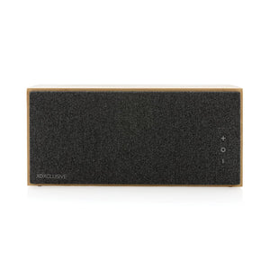 Speaker wireless 20W Wynn in bambù marrone - personalizzabile con logo