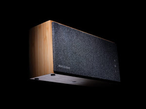 Speaker wireless 20W Wynn in bambù marrone - personalizzabile con logo