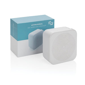 Speaker wireless 3W antimicrobico bianco - personalizzabile con logo