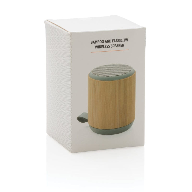 Speaker wireless 3W in bambù e tessuto Colore: marrone €17.76 - P329.379