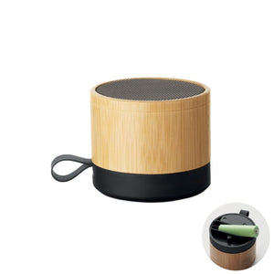 Speaker wireless 5.1 involucro in bambù natural - personalizzabile con logo