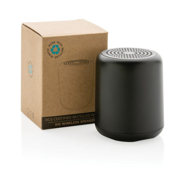 Speaker wireless 5W in plastica riciclata RCS - personalizzabile con logo