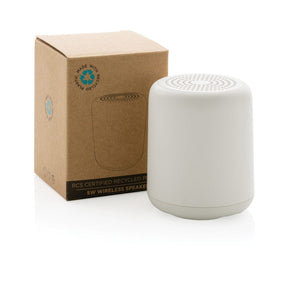 Speaker wireless 5W in plastica riciclata RCS - personalizzabile con logo