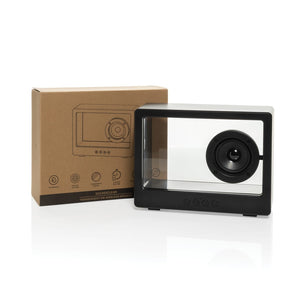 Speaker wireless 5W Soundclear Transparent nero - personalizzabile con logo