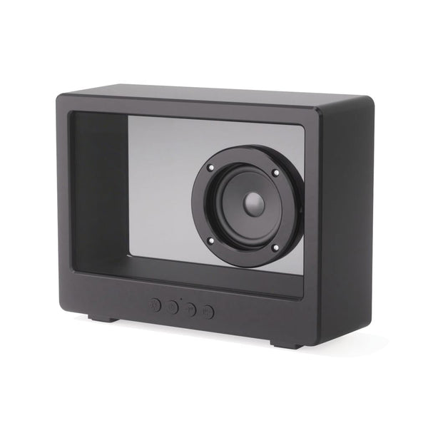 Speaker wireless 5W Soundclear Transparent nero - personalizzabile con logo