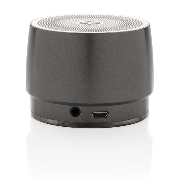 Speaker wireless 5W Swiss Peak grigio - personalizzabile con logo