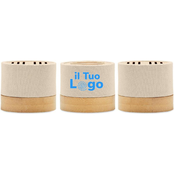 Speaker wireless Bamboo RPET - personalizzabile con logo