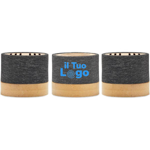 Speaker wireless Bamboo RPET - personalizzabile con logo