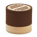 Speaker wireless Bamboo RPET marrone - personalizzabile con logo