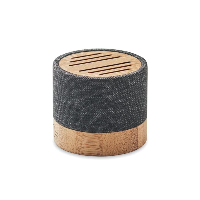 Speaker wireless Bamboo RPET Nero - personalizzabile con logo