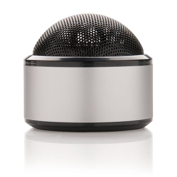 Speaker wireless in alluminio color argento - personalizzabile con logo