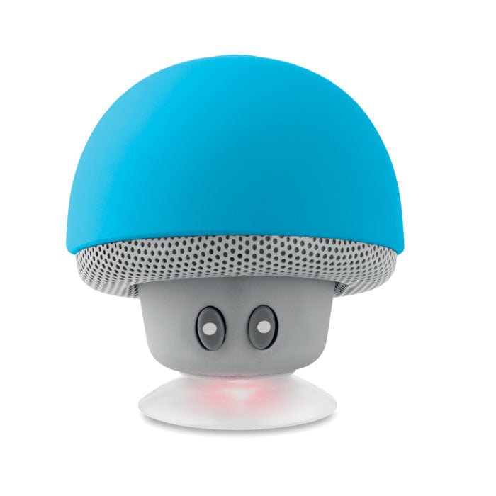 Speaker wireless con ventosa azzurro - personalizzabile con logo