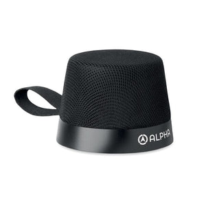 Speaker wireless da 3W Nero - personalizzabile con logo