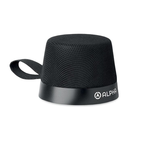 Speaker wireless da 3W Nero - personalizzabile con logo