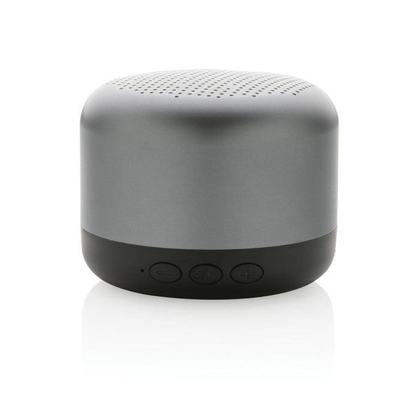 Speaker wireless da 5W in alluminio RCSTerra grigio - personalizzabile con logo