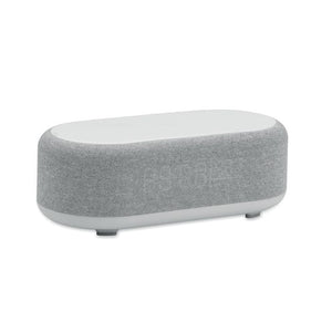 Speaker wireless e caricatore 15W Bianco - personalizzabile con logo