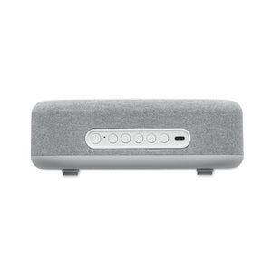 Speaker wireless e caricatore 15W Bianco - personalizzabile con logo