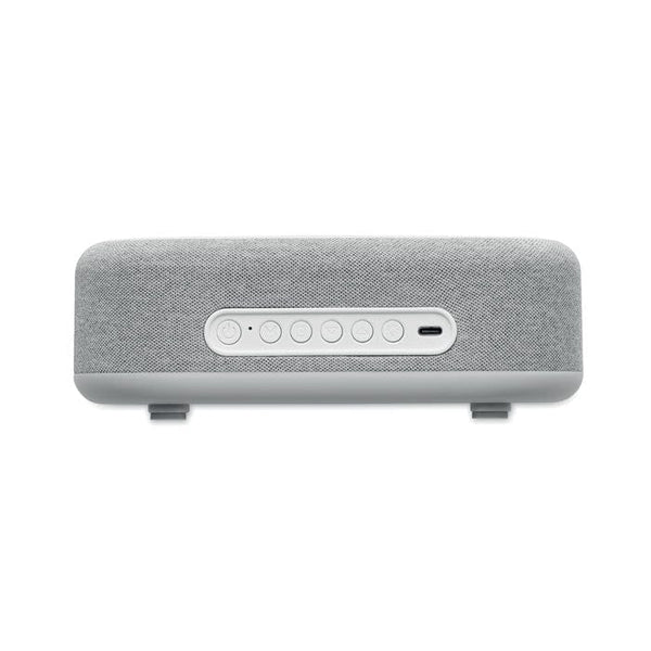 Speaker wireless e caricatore 15W Bianco - personalizzabile con logo