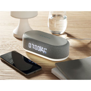 Speaker wireless e caricatore 15W Bianco - personalizzabile con logo