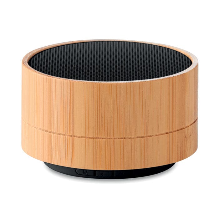 Speaker wireless in bamboo Nero - personalizzabile con logo