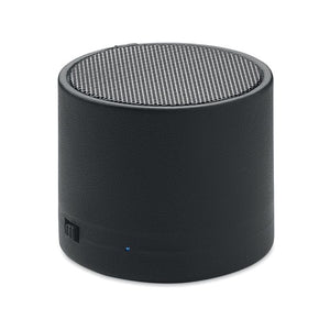 Speaker wireless in PU riciclato Nero - personalizzabile con logo