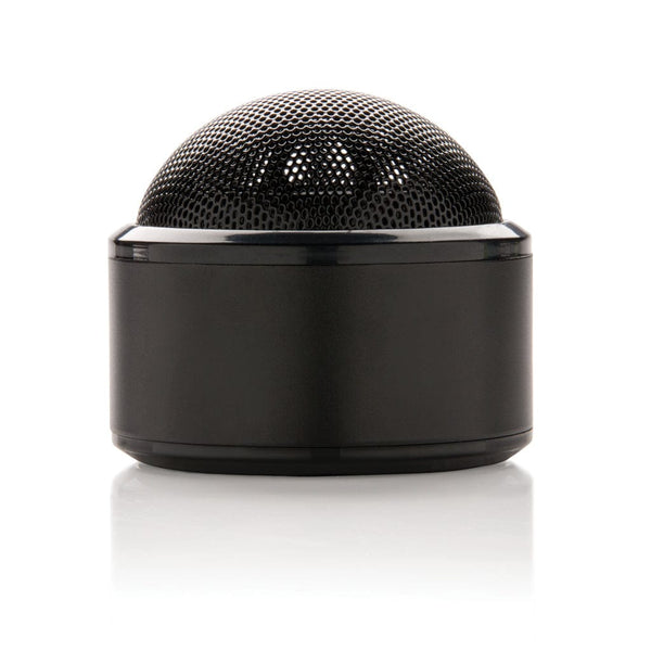 Speaker wireless in alluminio nero - personalizzabile con logo